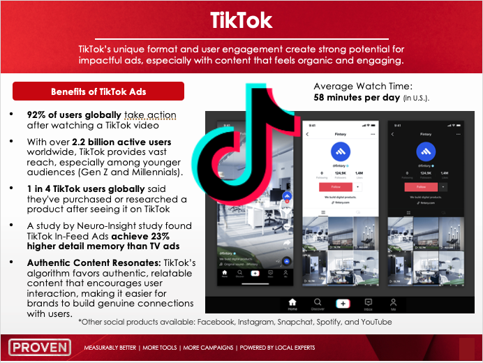 slide talking about our tiktok advertising agency service